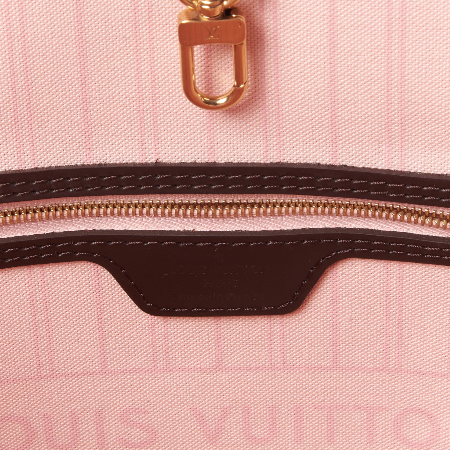 Louis Vuitton Damier Ebene Neo Neverfull MM Rose Ballerine 7 of 8