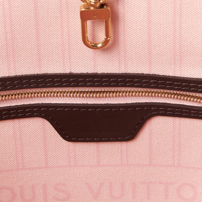 Louis Vuitton Damier Ebene Neo Neverfull MM Rose Ballerine 7 of 8