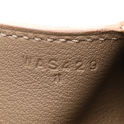 Hermes Veau Grizzly Swift Mini Lindy 20 Gris Caillou Etoupe 7 of 11