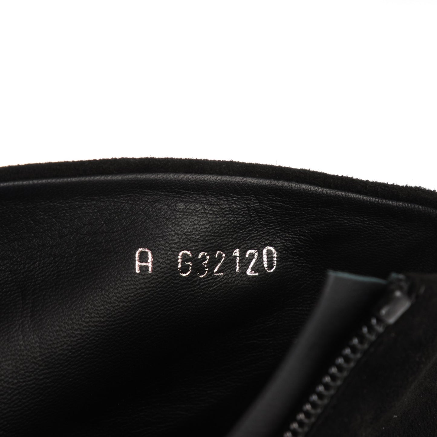 Suede Calfskin Short Boots 37 Black