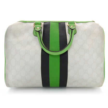 Gucci GG Plus Monogram Web Stripe Medium Joy Boston Green 3 of 10