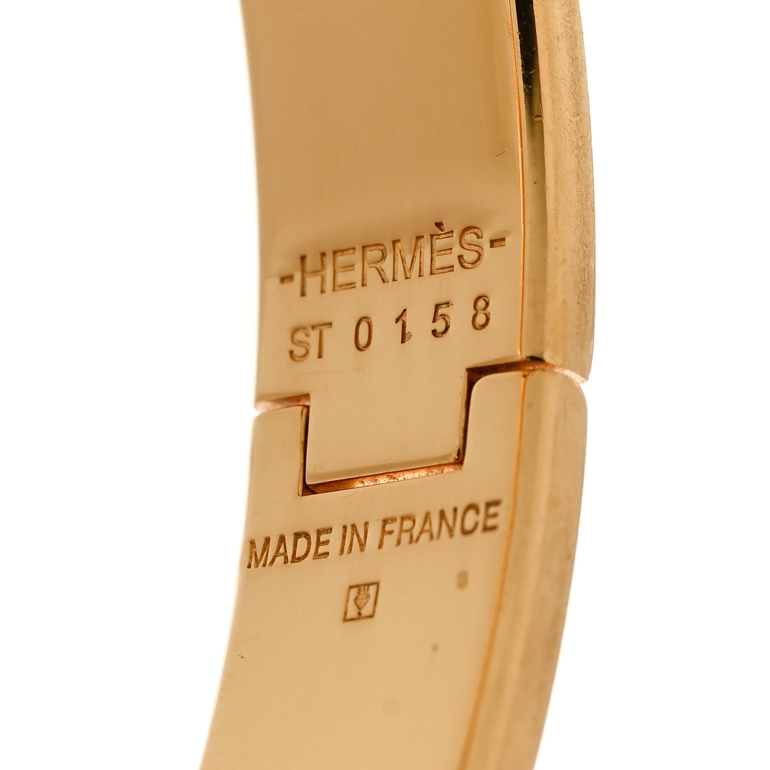 Hermes Enamel Narrow Clic Clac H Bracelet PM Gris Orage 4 of 4