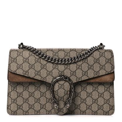 Gucci GG Supreme Monogram Small Dionysus Shoulder Bag Taupe 1 of 14