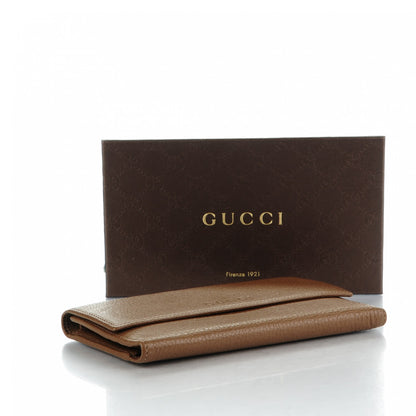 Gucci Deerskin Continental Wallet Brown 4 of 7