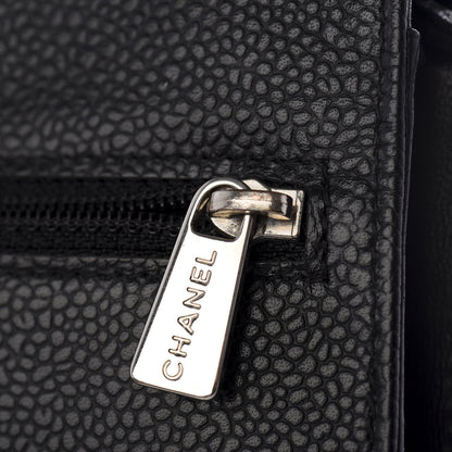 Chanel Caviar Timeless CC Wallet On Chain WOC Black 10 of 11
