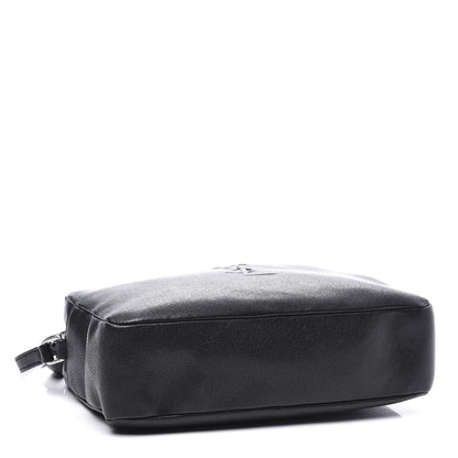 Saint Laurent Lambskin Monogram Small Lou Camera Bag Black 3 of 9