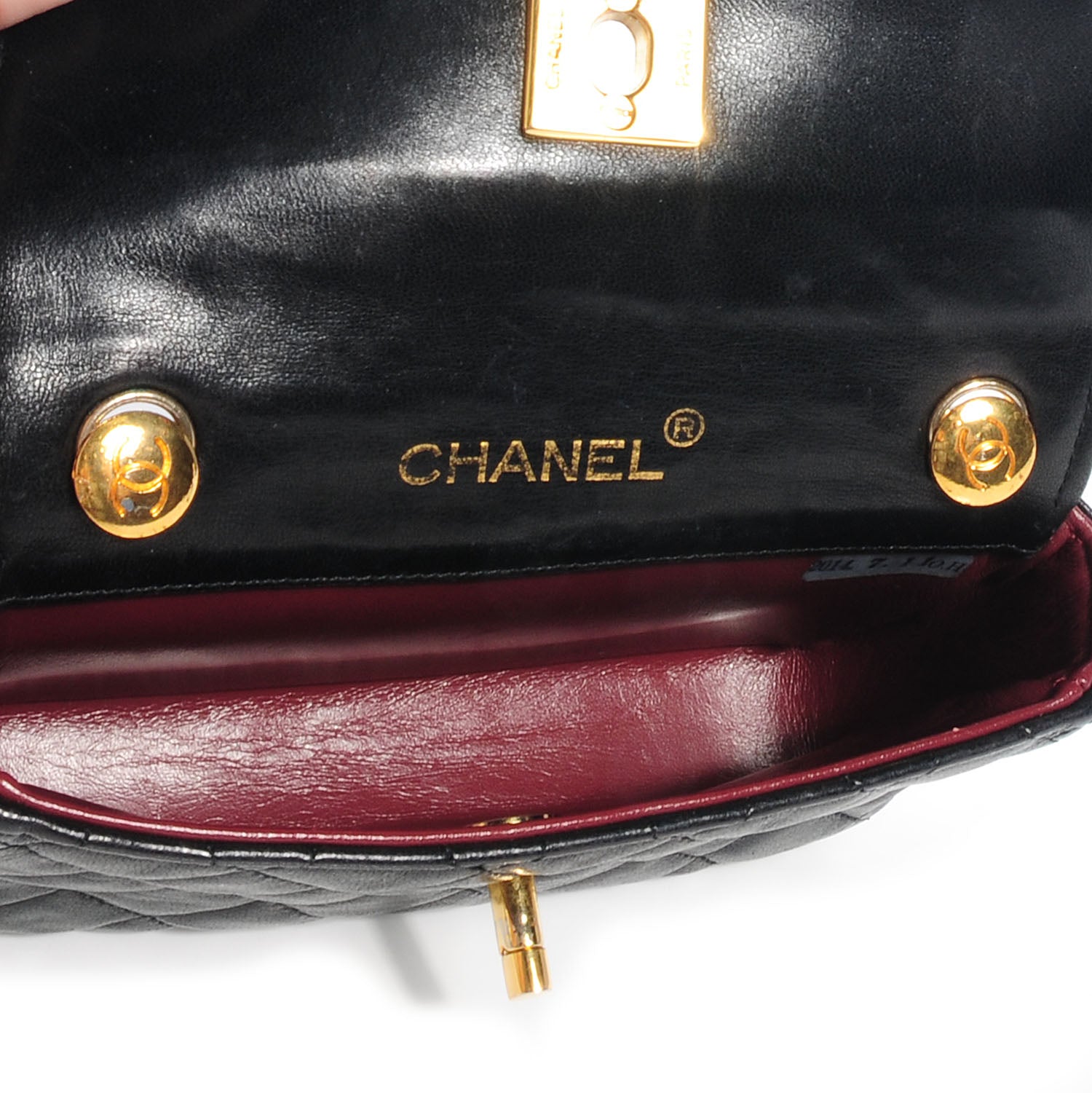 Chanel Lambskin Mini Flap Black 5 of 9
