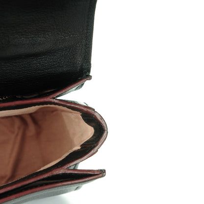 Miu Miu Goatskin Madras Shoulder Bag Nero Black 12 of 14