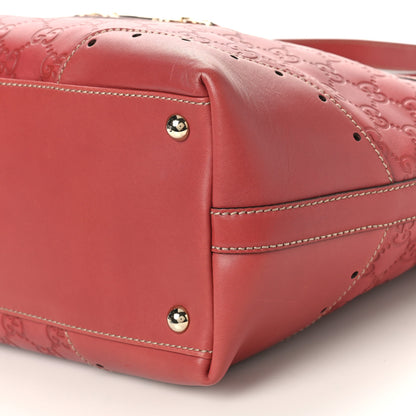 Gucci Guccissima Large Punch Tote Red 9 of 10