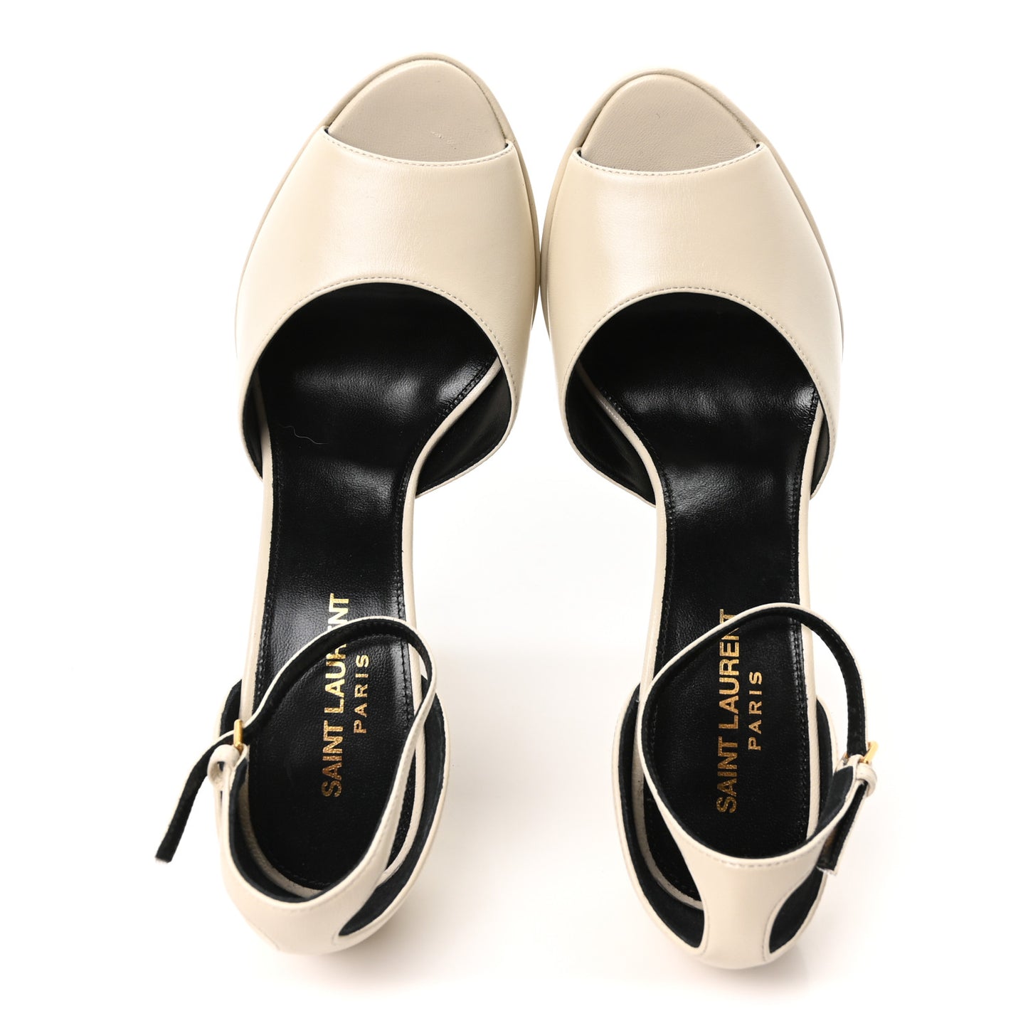 Lambskin Jodie Platform Sandals 38 Pearl