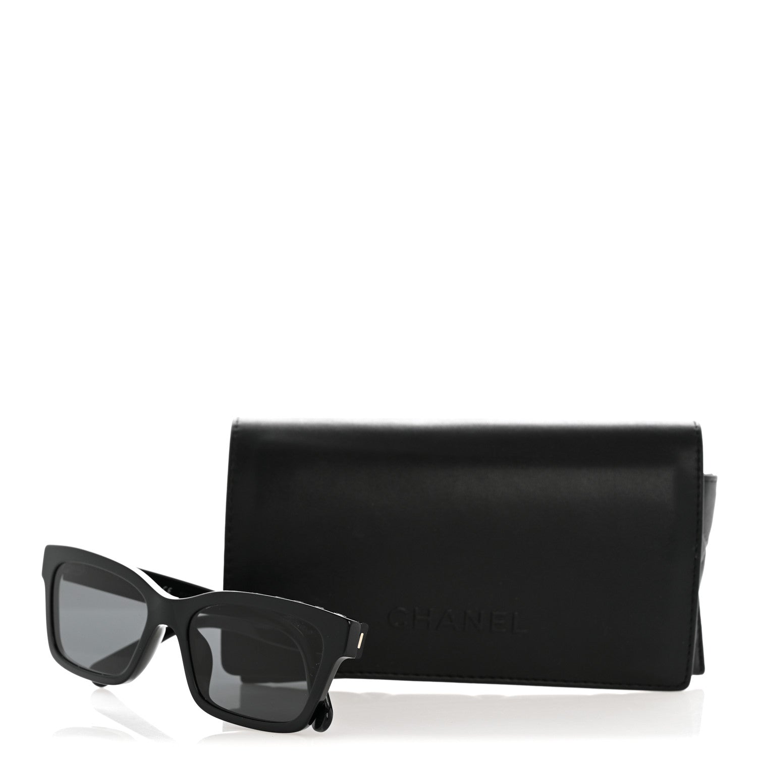 Chanel Acetate Polarized Square Sunglasses 5417-A Black 8 of 8