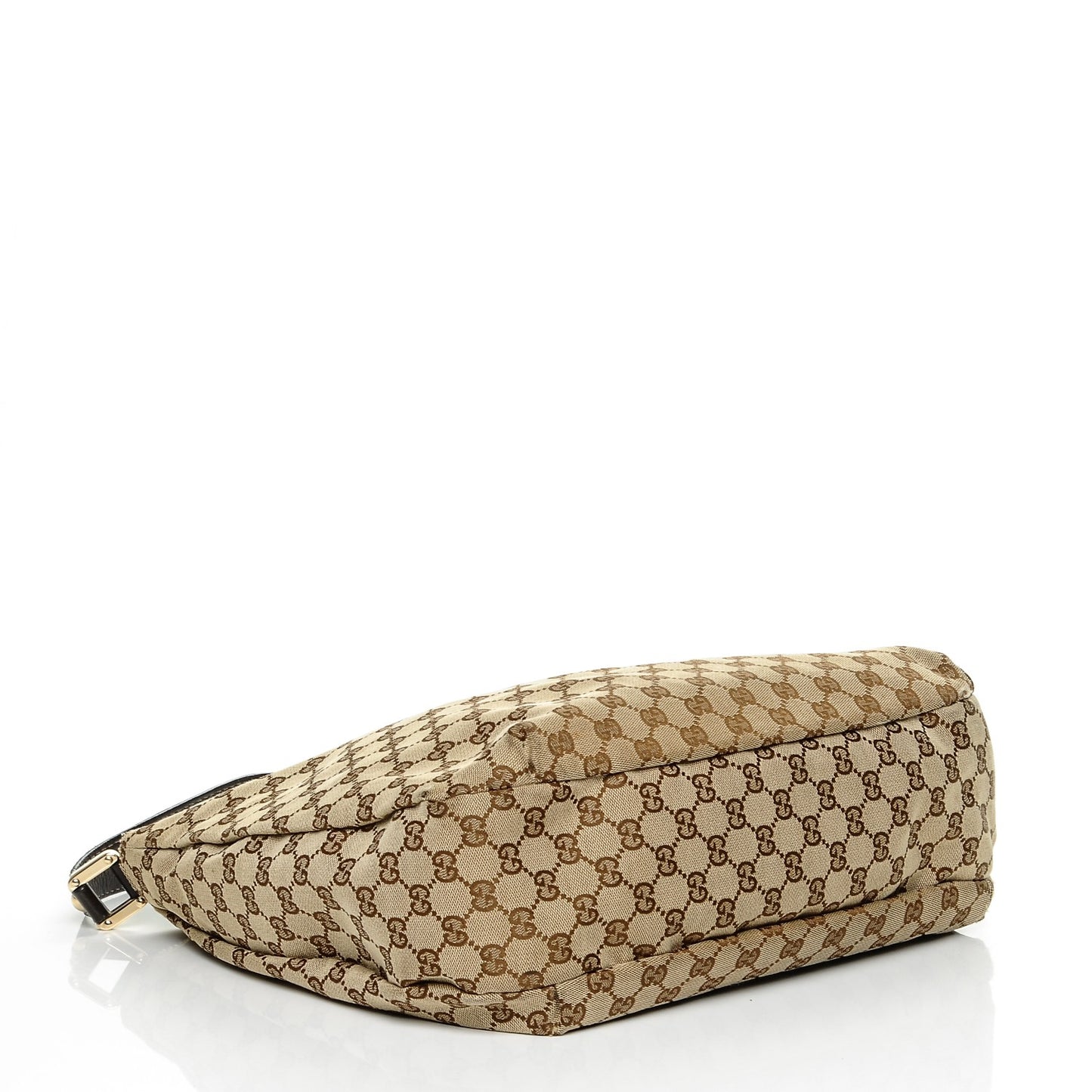 Monogram Large New Ladies Web Hobo Dark Brown