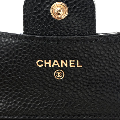 Chanel Caviar Quilted Compact Flap Wallet Black 6 of 9