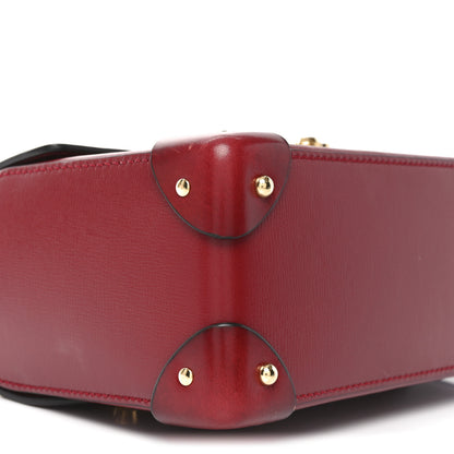 Gucci Azalea Calfskin Small Padlock Bamboo Shoulder Bag Romantic Cerise 9 of 11