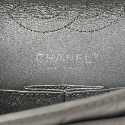 Chanel Metallic Aged Calfskin Quilted 2.55 Reissue Mini Flap Silver 6 of 10