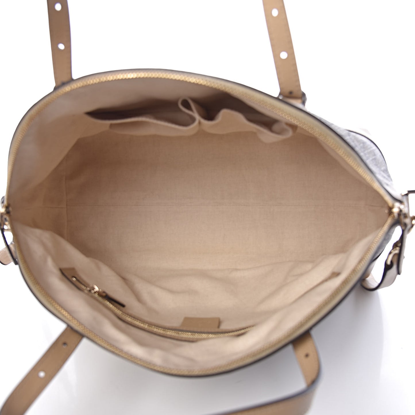 GG Supreme Monogram Medium Nice Top Handle Dome Bag Beige
