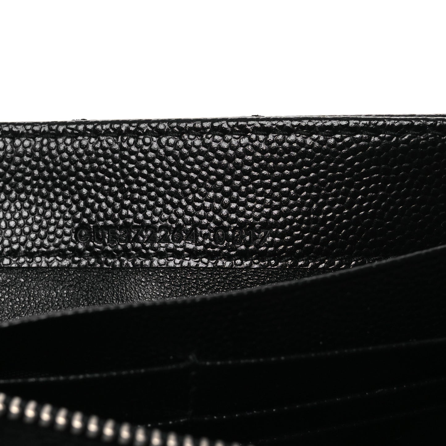 Grain De Poudre Matelasse Chevron Monogram Flap Wallet Black
