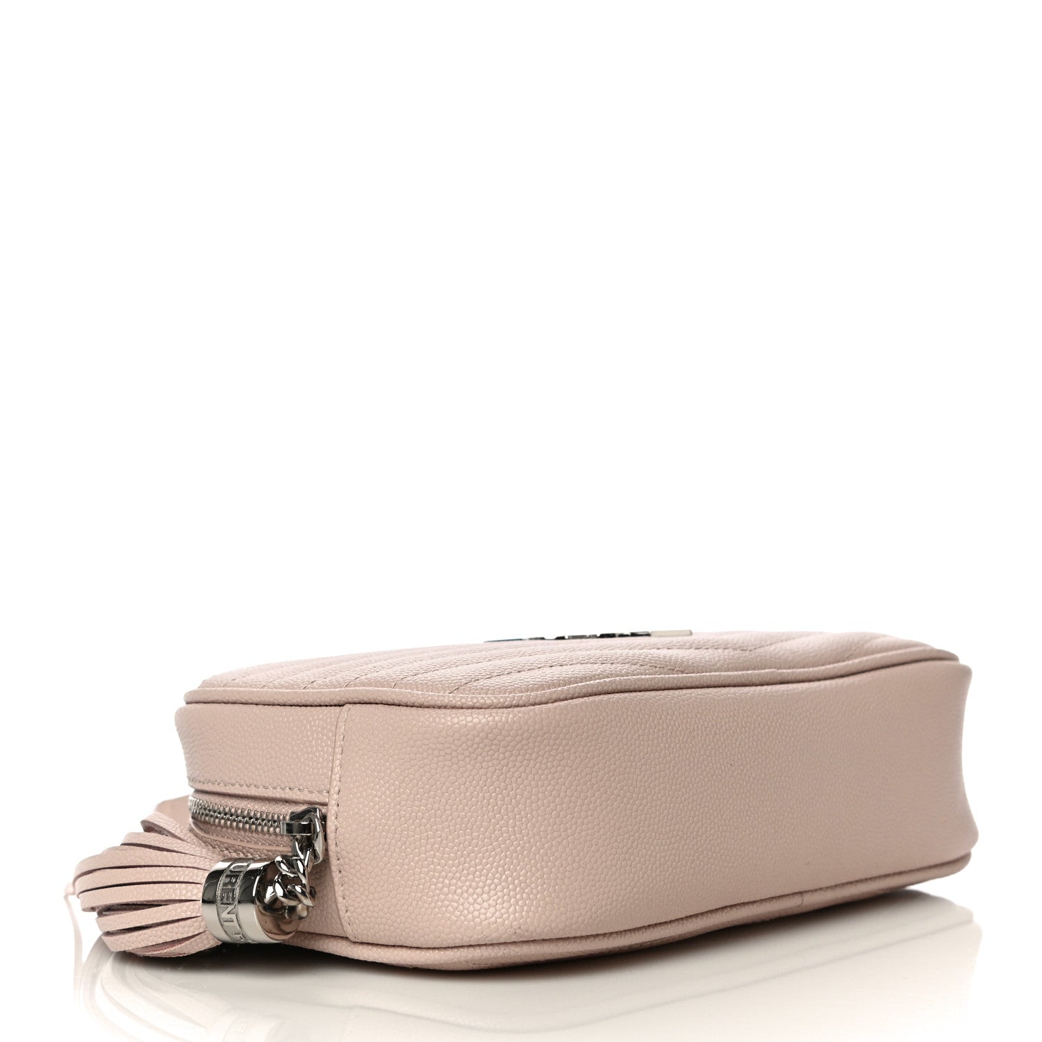 Saint Laurent Grain De Poudre Matelasse Monogram Mini Lou Camera Bag Marble Pink 4 of 10