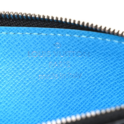 Louis Vuitton Taigarama Coin Card Holder Blue Lagoon 6 of 8