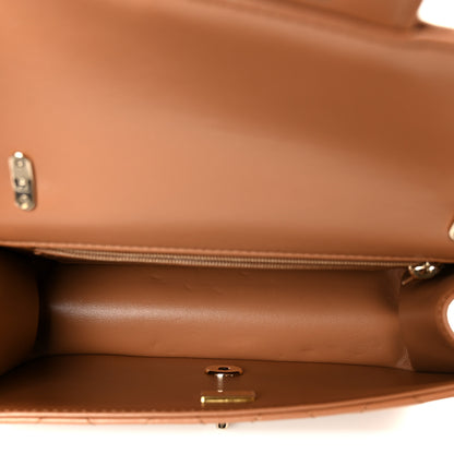 Chanel Shiny Lambskin Quilted Mini Flap Brown 5 of 11