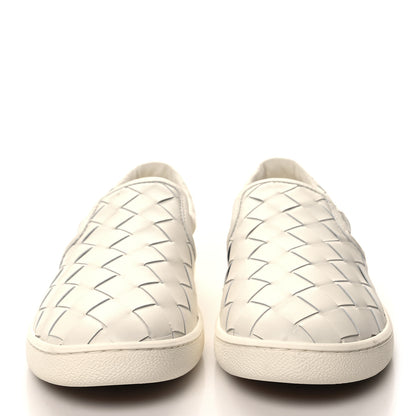 Bottega Veneta Nappa Intrecciato Slip On Sneakers 39 White 2 of 10
