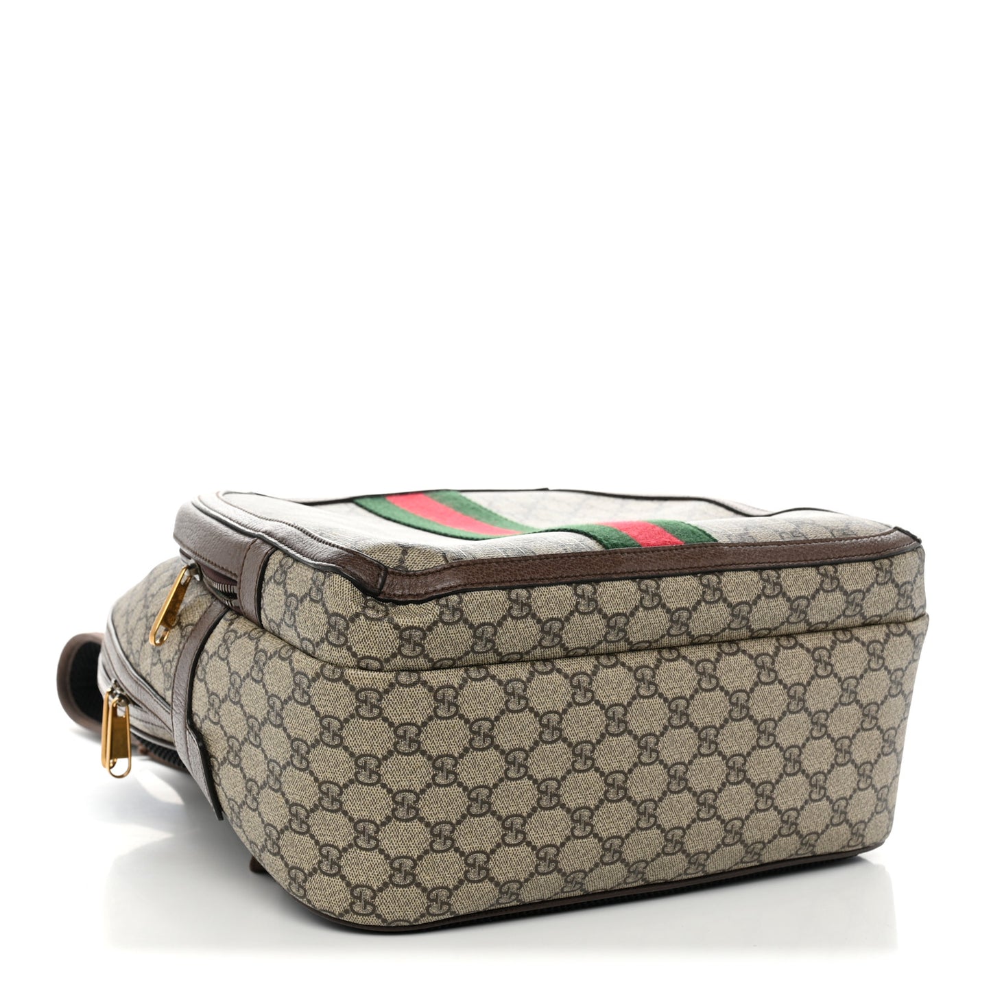 GG Supreme Monogram Medium Ophidia Day Backpack Brown