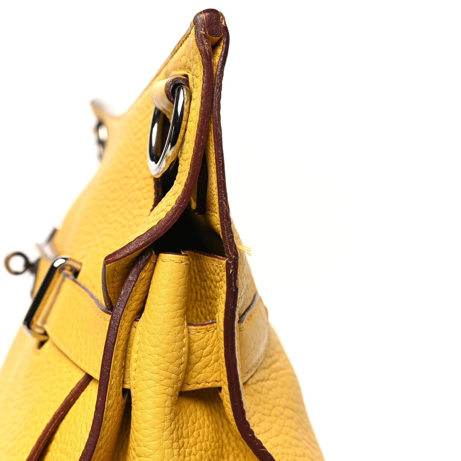 Hermes Taurillon Clemence Jypsiere 34 Jaune Ambre 13 of 16