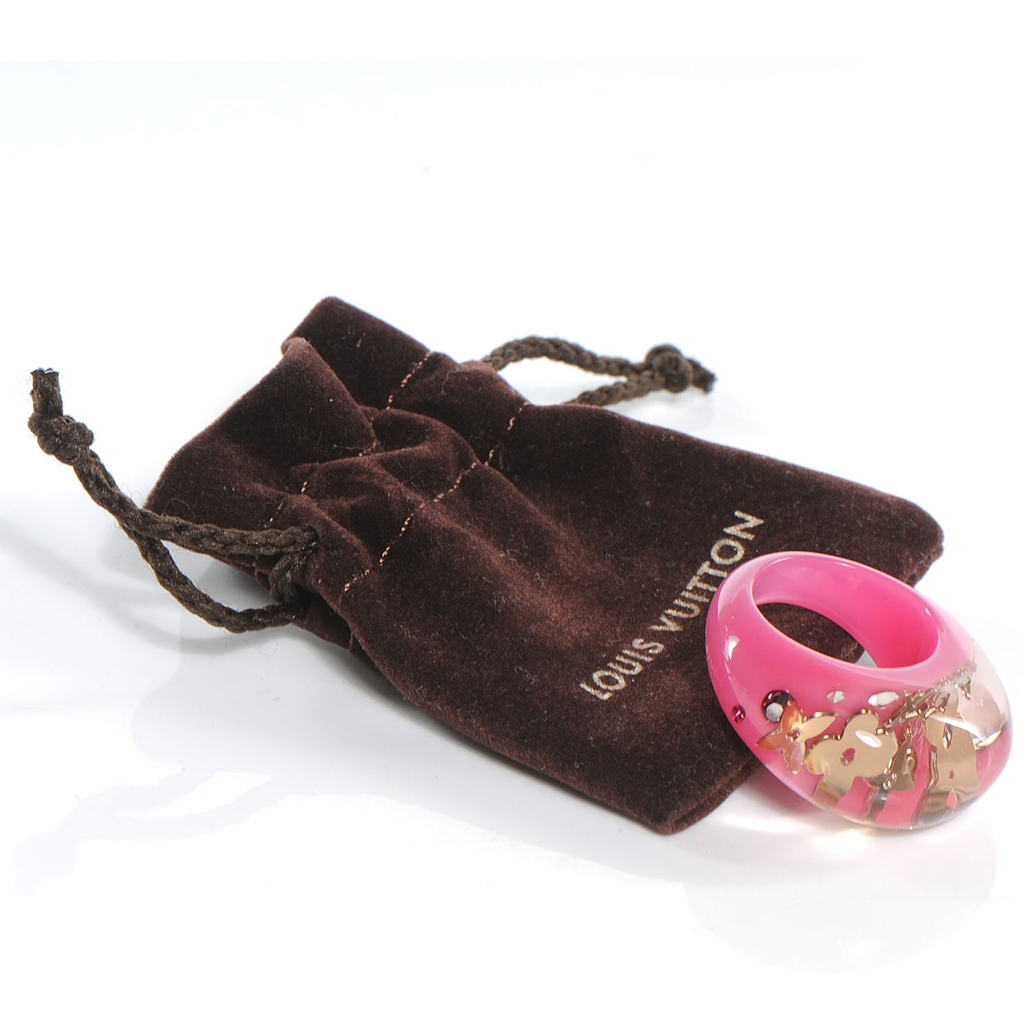 Louis Vuitton Inclusion Ring 7.5 Rose Pop 5 of 5