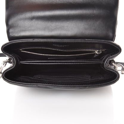 Saint Laurent Calfskin Y Quilted Monogram Toy Loulou Crossbody Bag Black 5 of 10