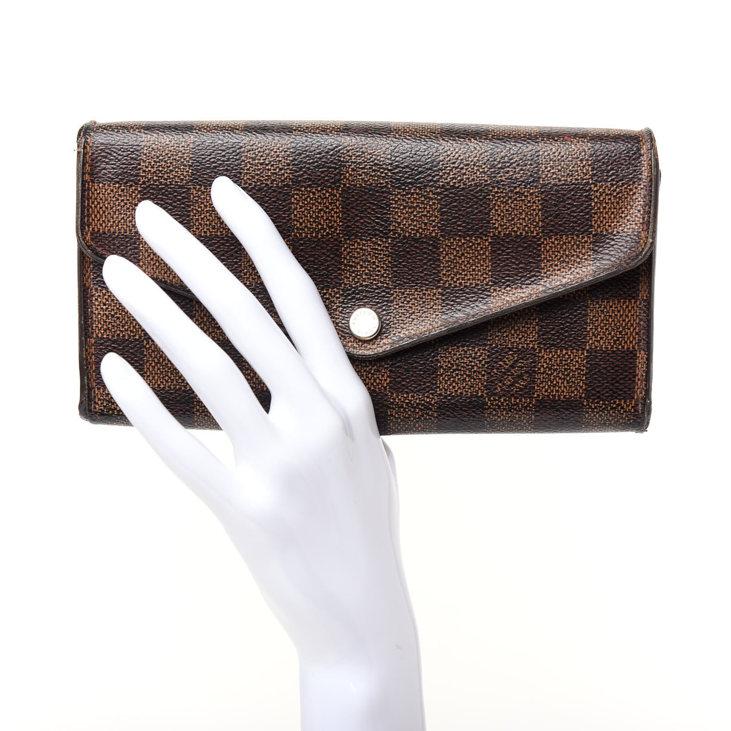 Louis Vuitton Damier Ebene Sarah Wallet NM 2 of 6