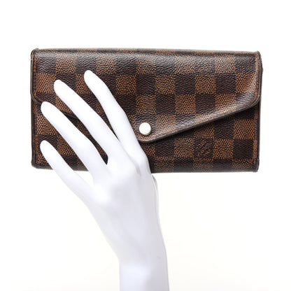Louis Vuitton Damier Ebene Sarah Wallet NM 2 of 6