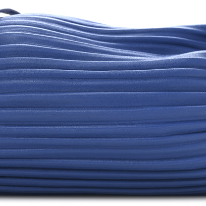 Loewe Lambskin Pleated Bracelet Pouch Shoulder Bag Royal Blue 8 of 11