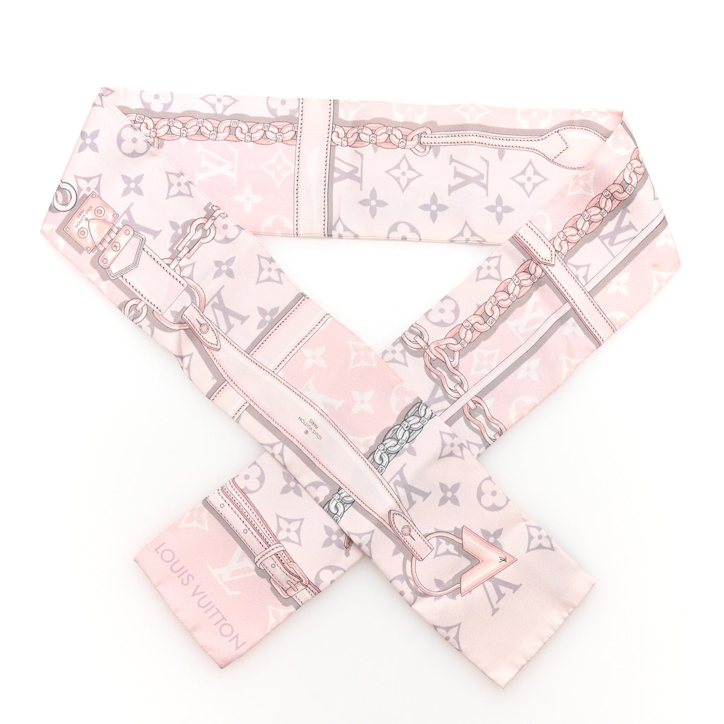 Silk Monogram Confidential Bandeau Light Pink