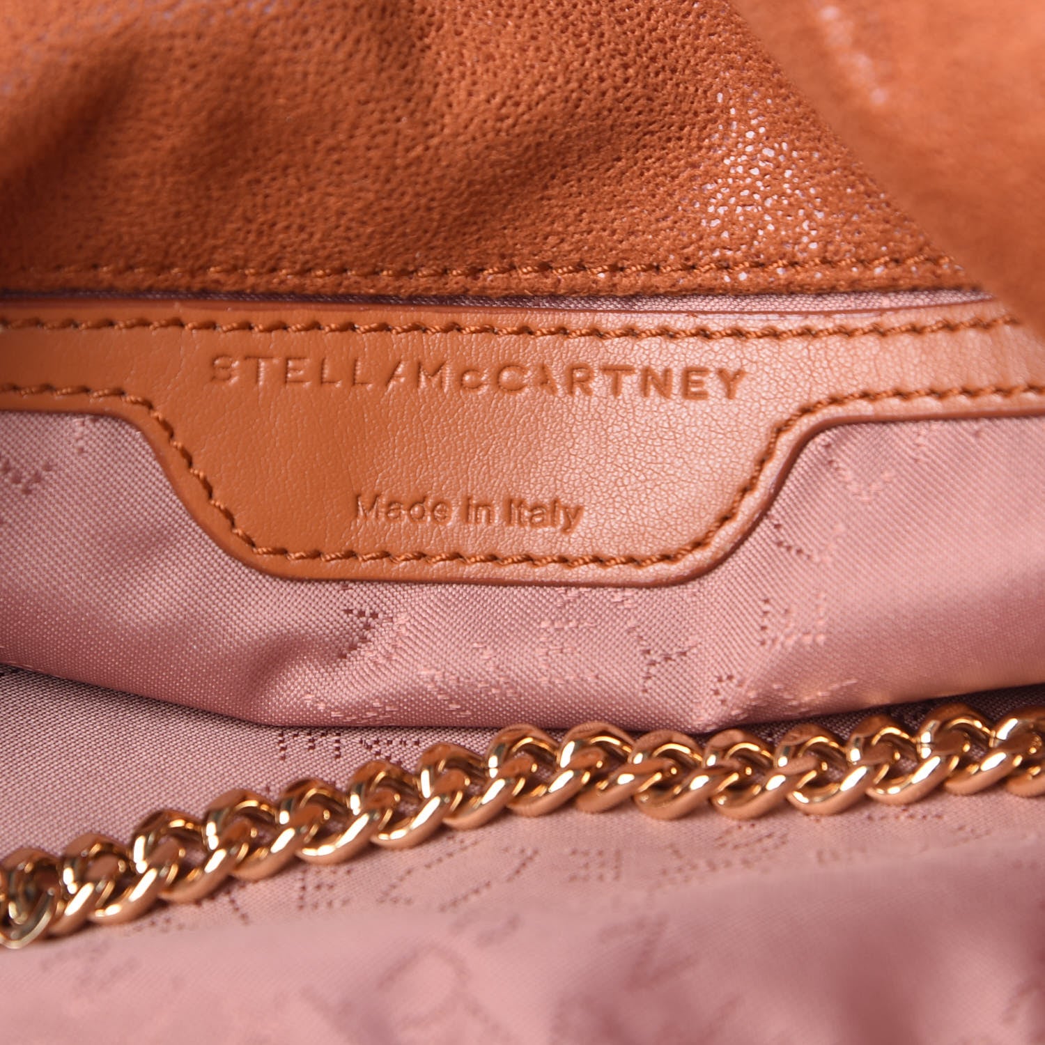 Stella McCartney Shaggy Deer Mini Falabella Fold Over Tote Brandy 6 of 9