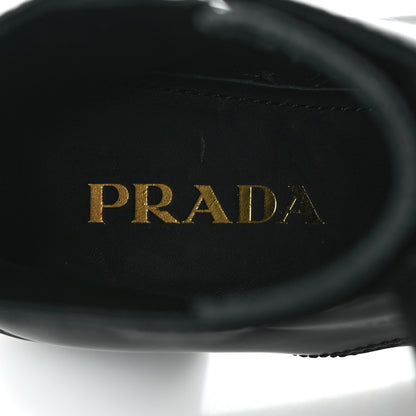 Prada Spazzolato Chocolate 50mm Combat Boots 35.5 Black 7 of 10