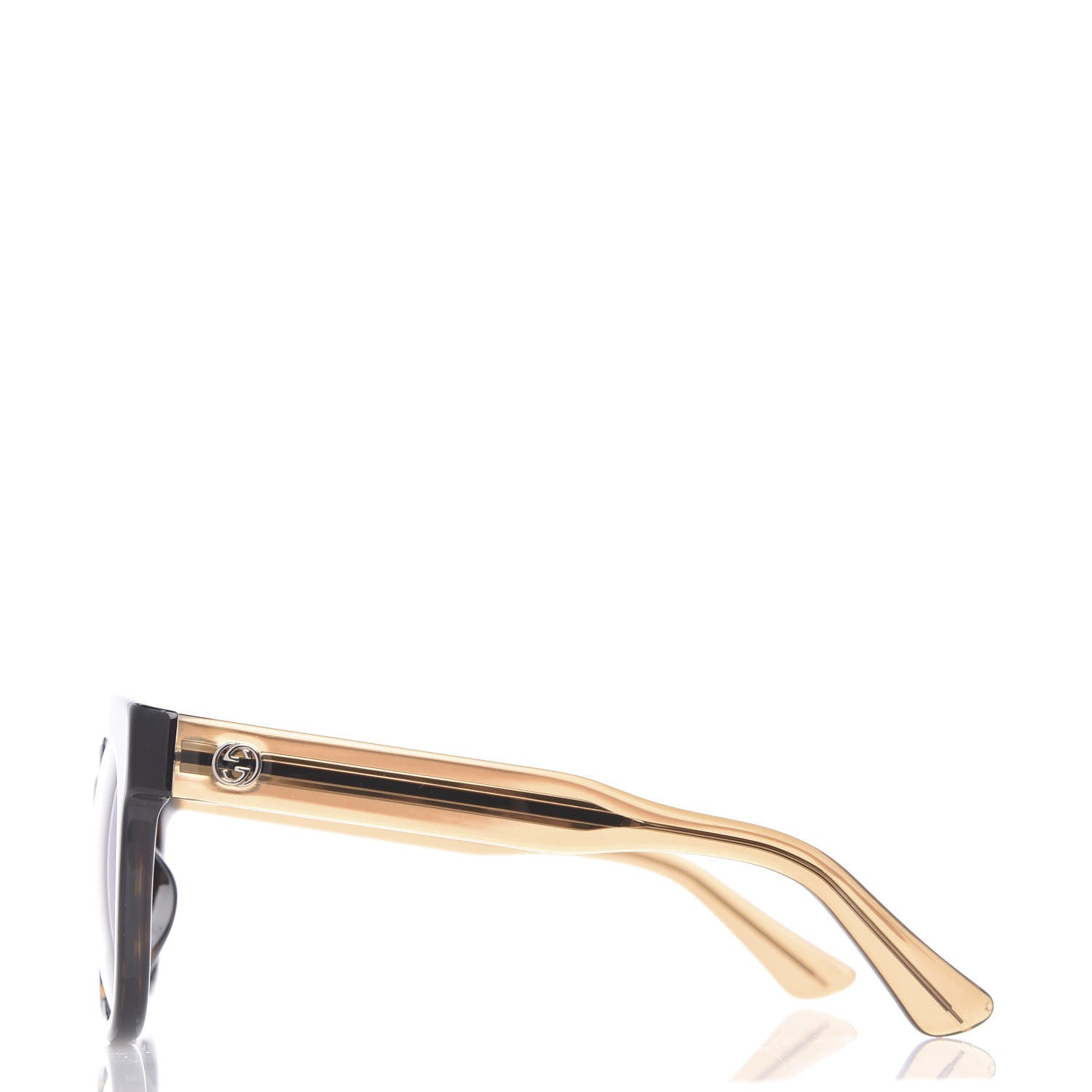Gucci Acetate Square Frame Sunglasses GG3756FS Tortoise 2 of 8