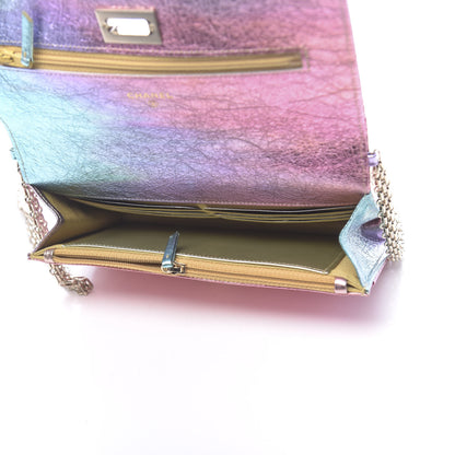 Chanel Metallic Goatskin Quilted 2.55 Reissue Wallet on Chain WOC Multicolor 5 of 12