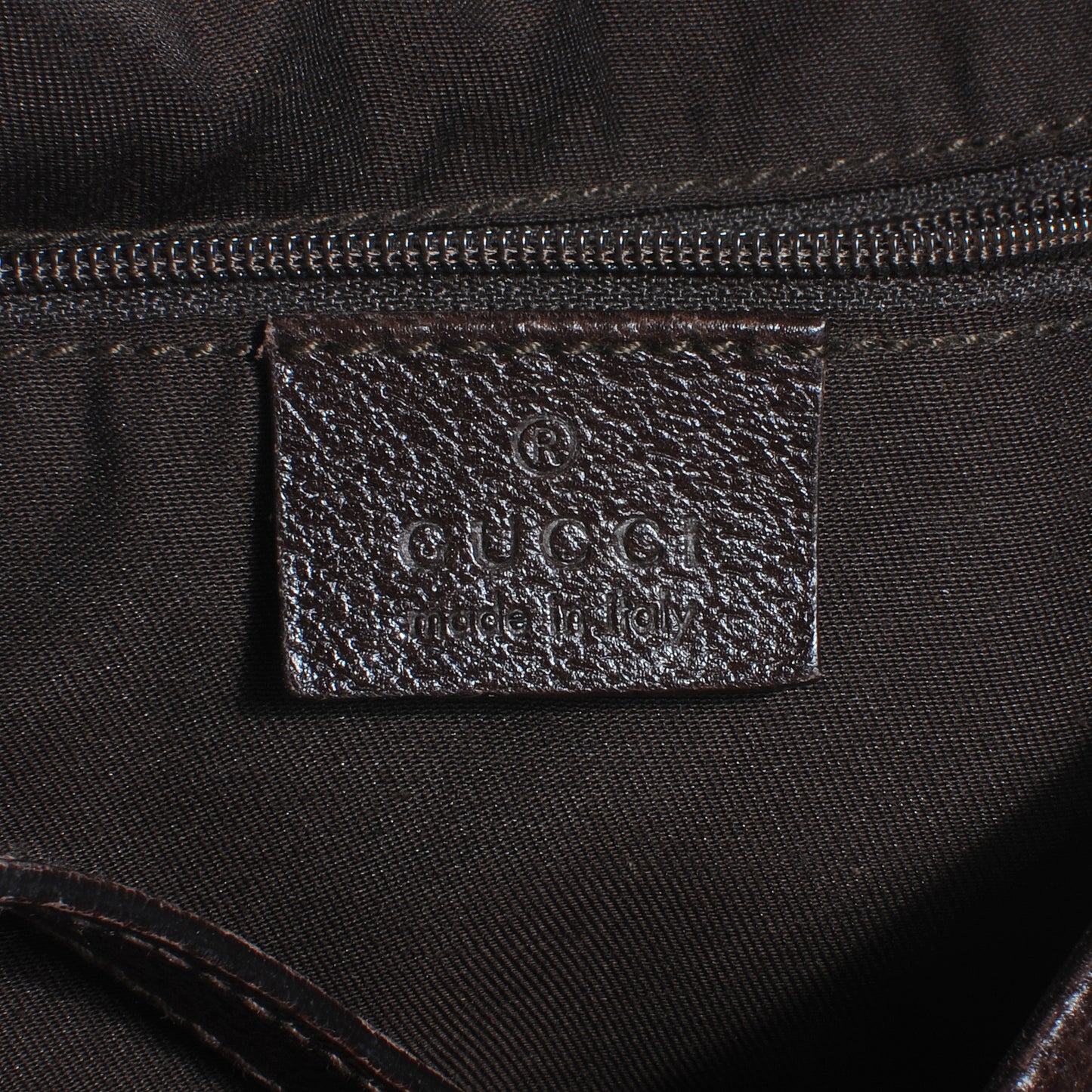 Monogram Medium Abbey Shoulder Bag Dark Brown