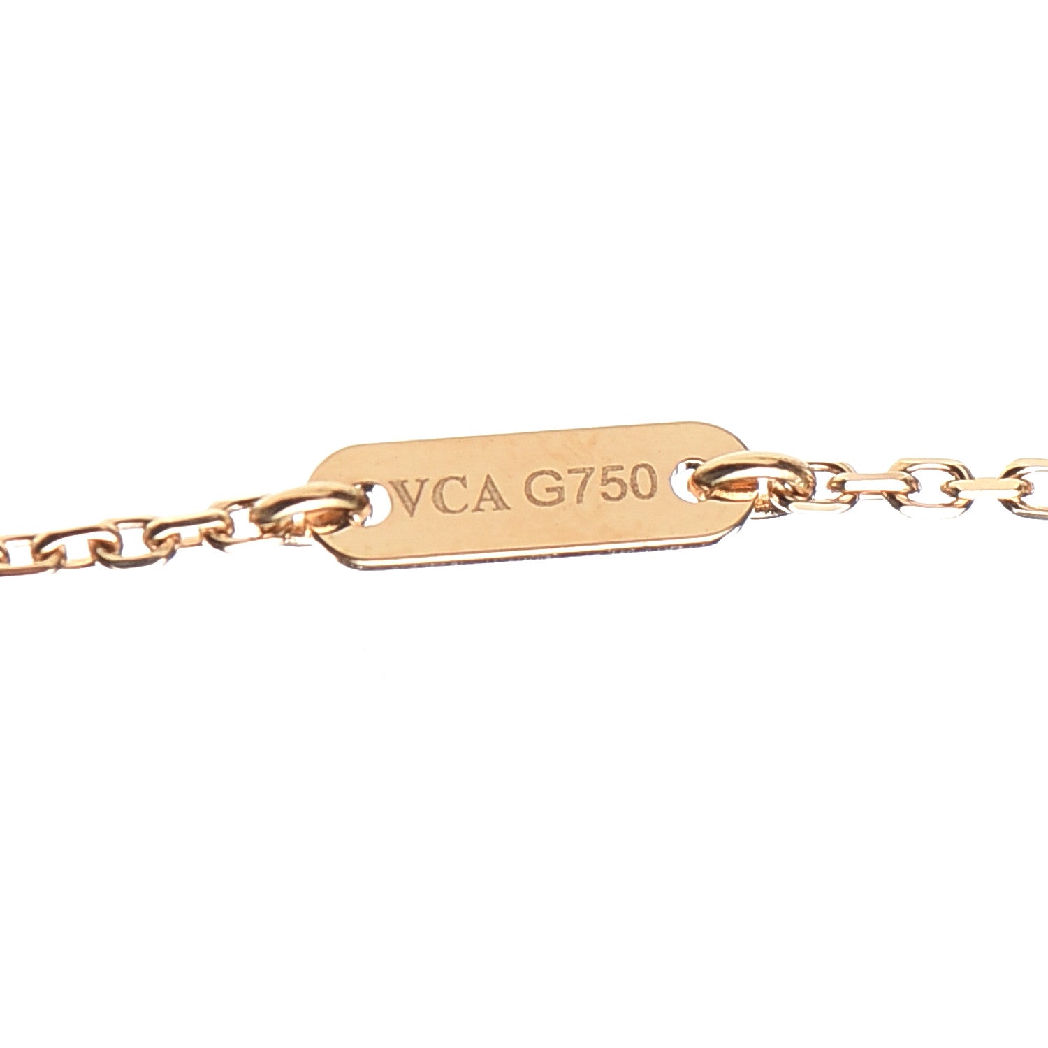Van Cleef & Arpels 18K Yellow Gold Mother of Pearl Sweet Alhambra Butterfly Pendant Necklace 6 of 6