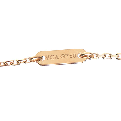 Van Cleef & Arpels 18K Yellow Gold Mother of Pearl Sweet Alhambra Butterfly Pendant Necklace 6 of 6