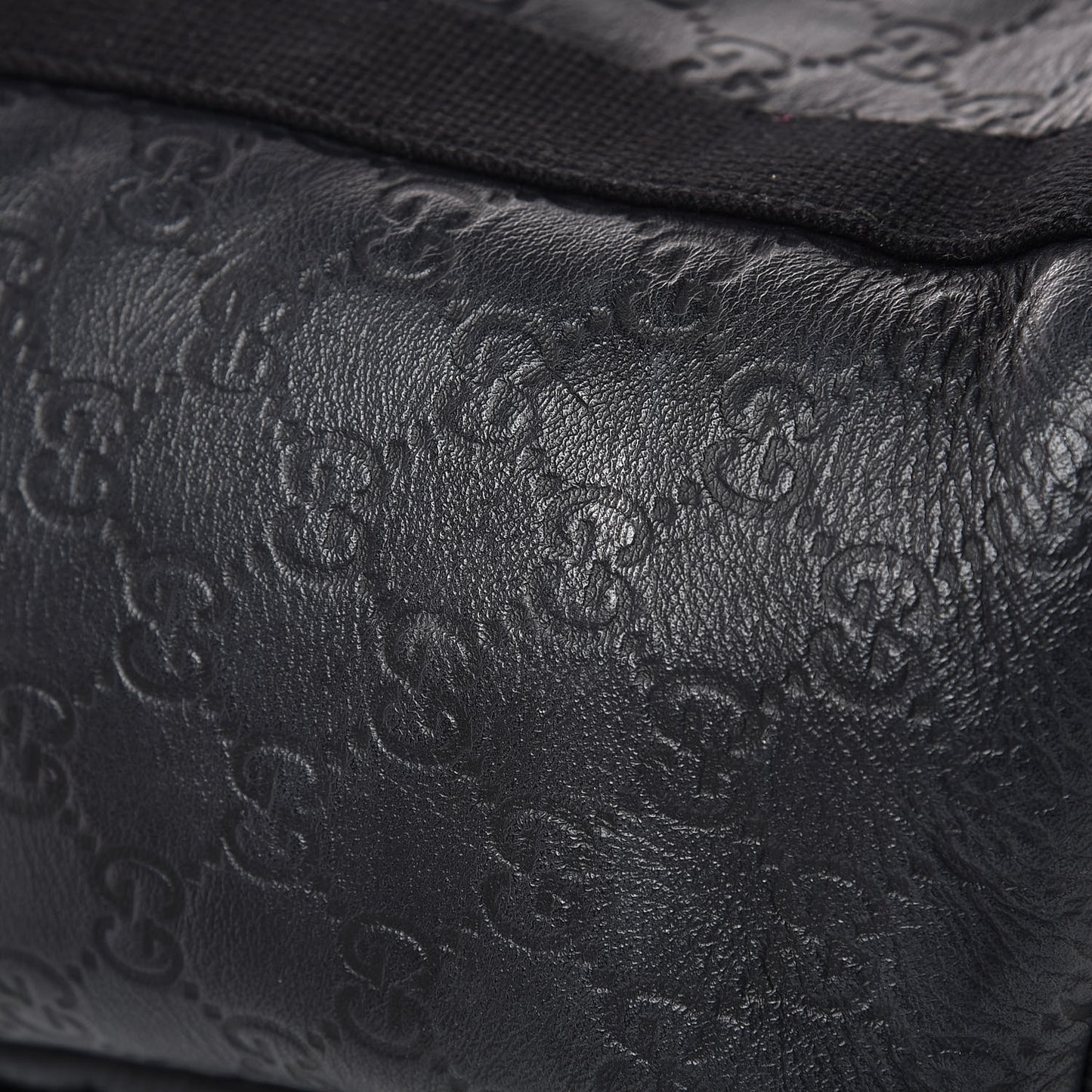 Guccissima Single Buckle Backpack Black