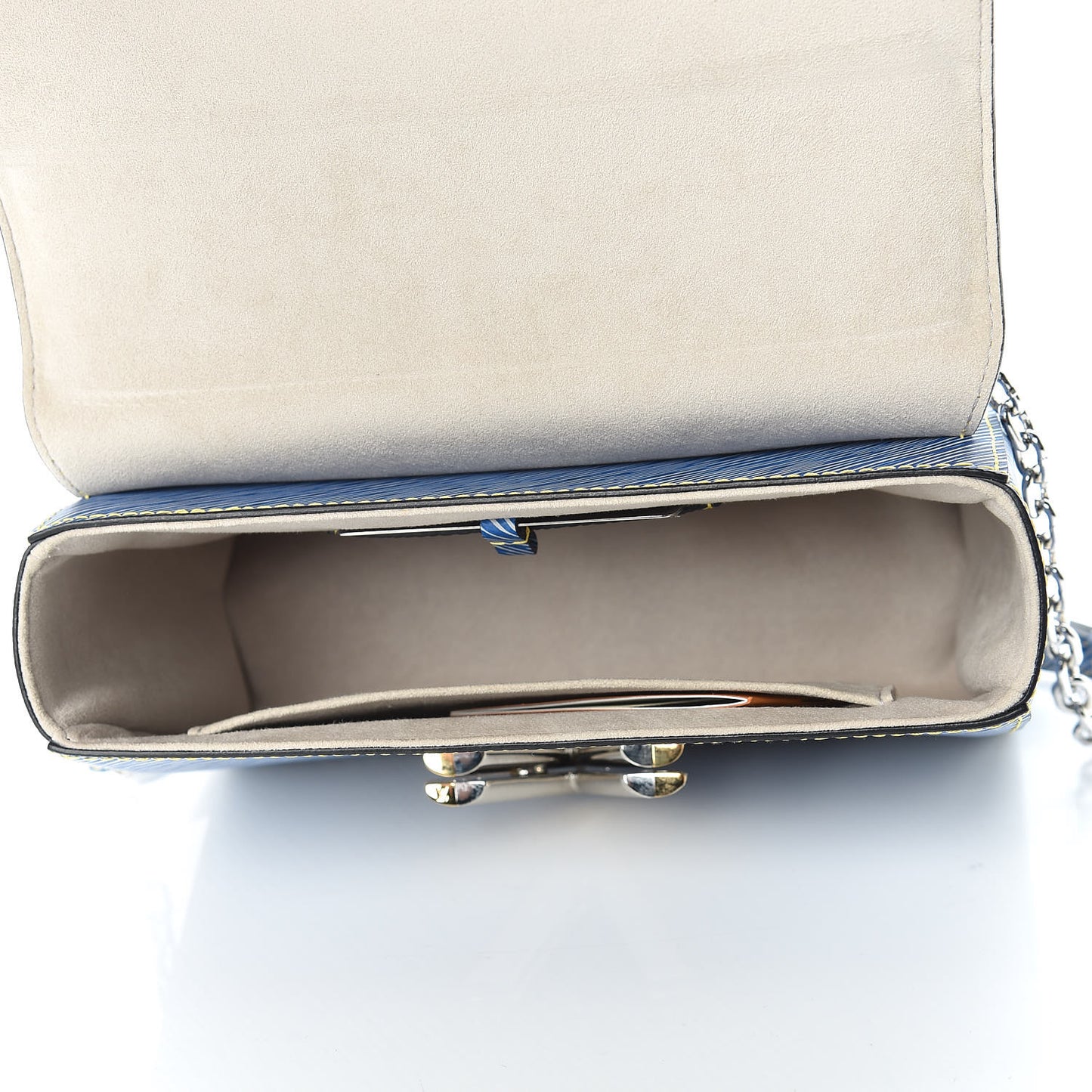 Epi Twist Shoulder Bag MM Denim Light
