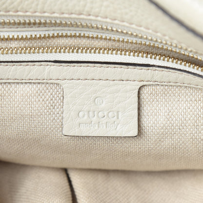 Gucci Pebbled Calfskin Large Soho Top Handle Bag Off White 6 of 19