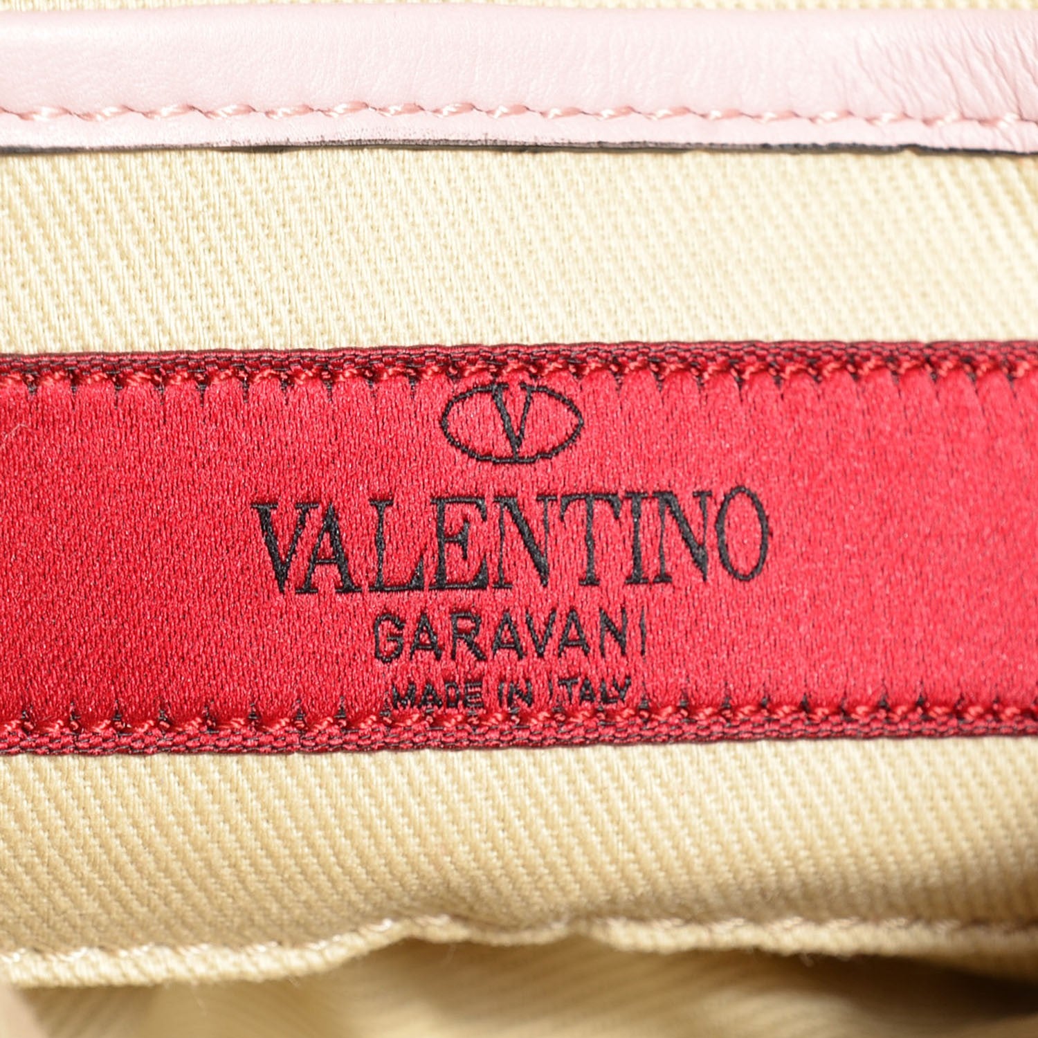 Valentino Garavani Vitello Rockstud Halfmoon Saddle Bag Water Rose 7 of 8
