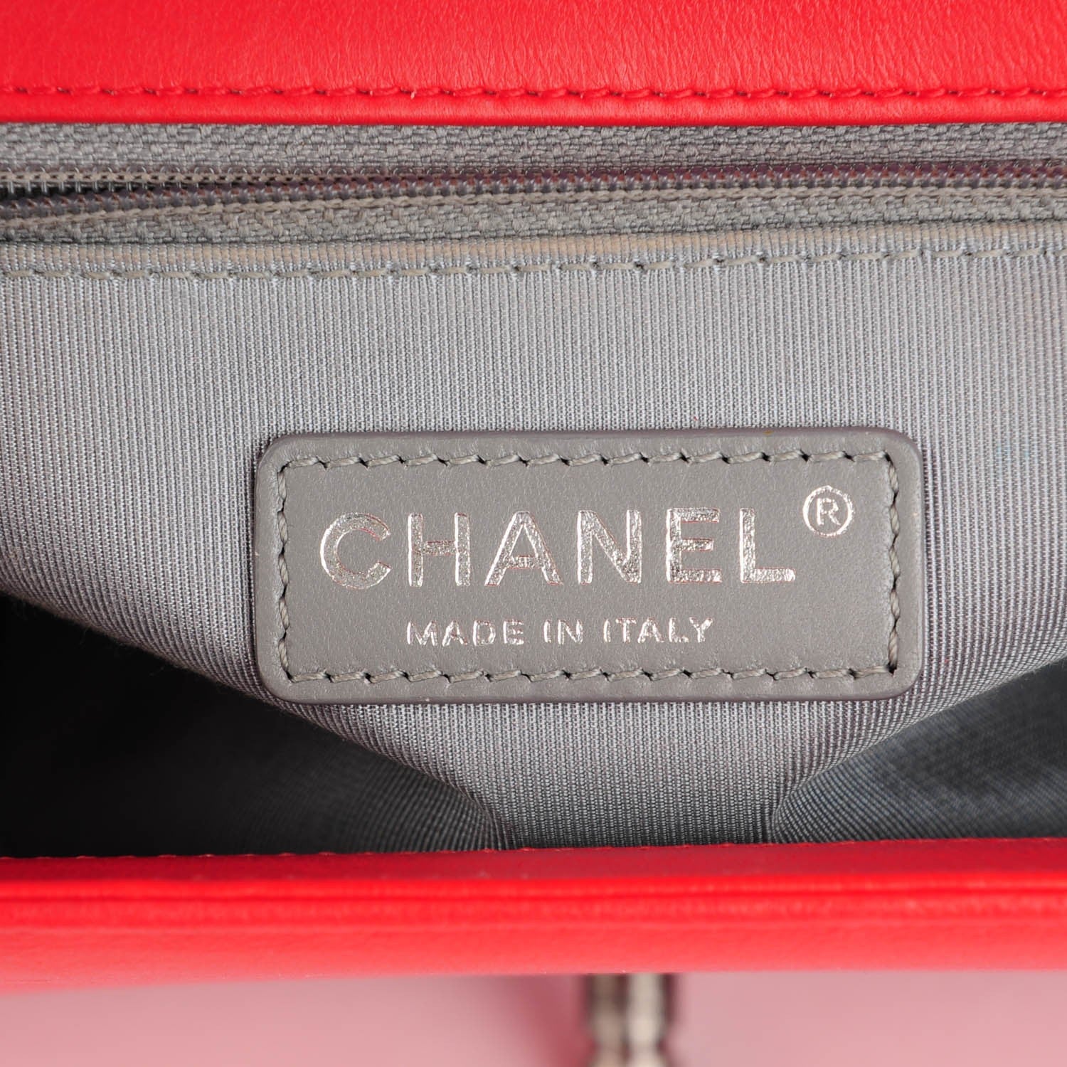 Chanel Calfskin Stitched New Medium Boy Flap Red 6 of 7