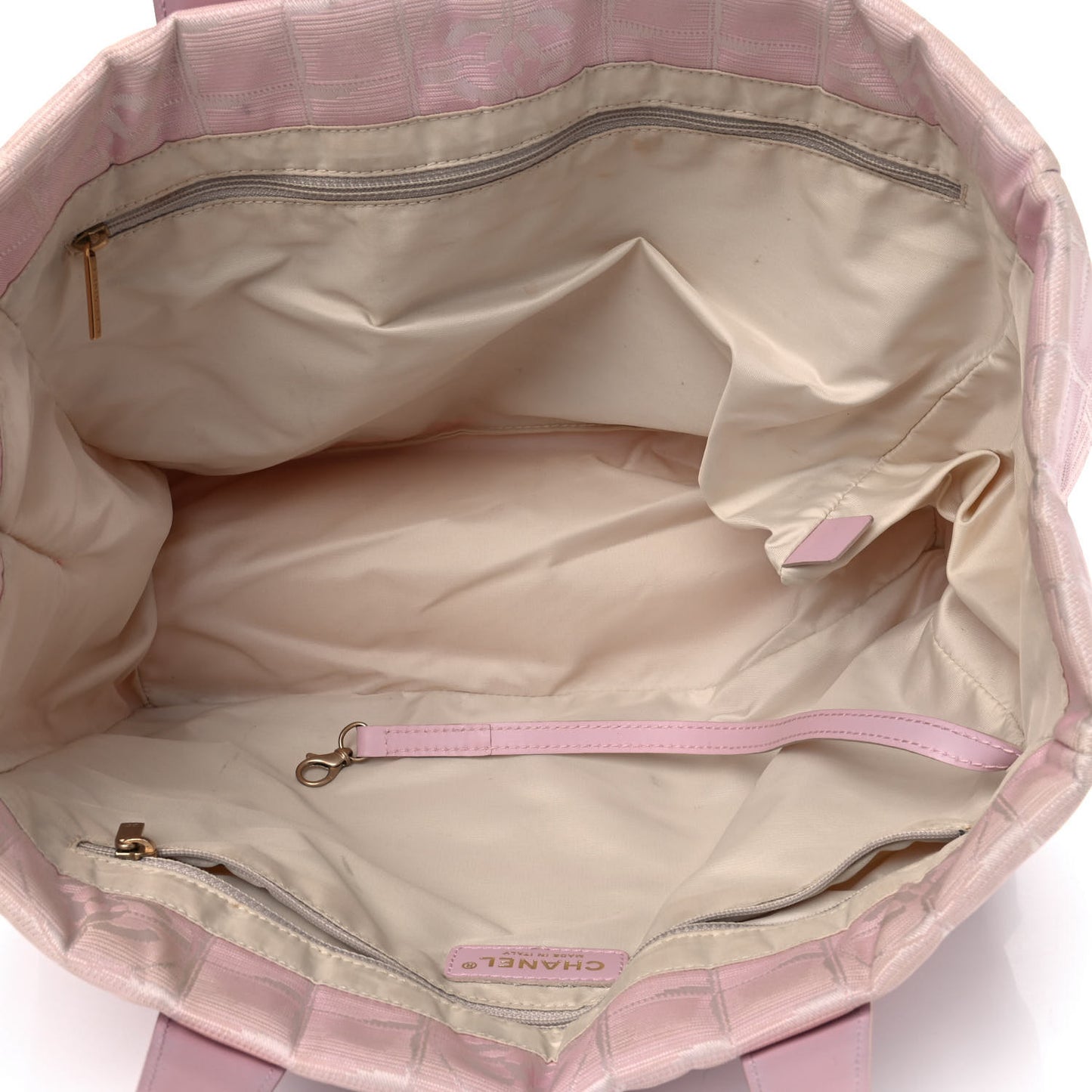 Nylon Medium Travel Tote Pink