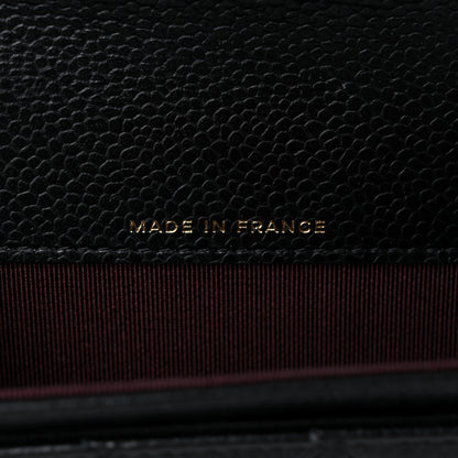 Chanel Caviar Quilted Flap Card Holder Wallet Black 10 of 19