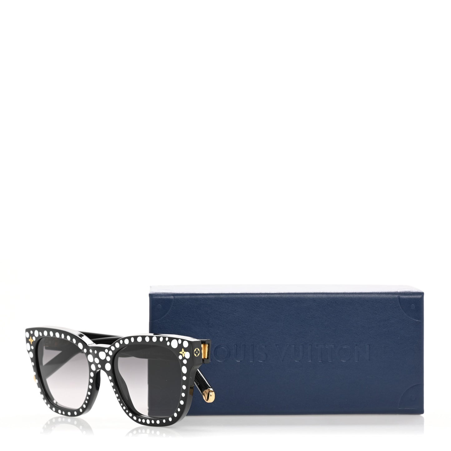 LV X YK Acetate Painted Dots Sunglasses Z1902W Black White