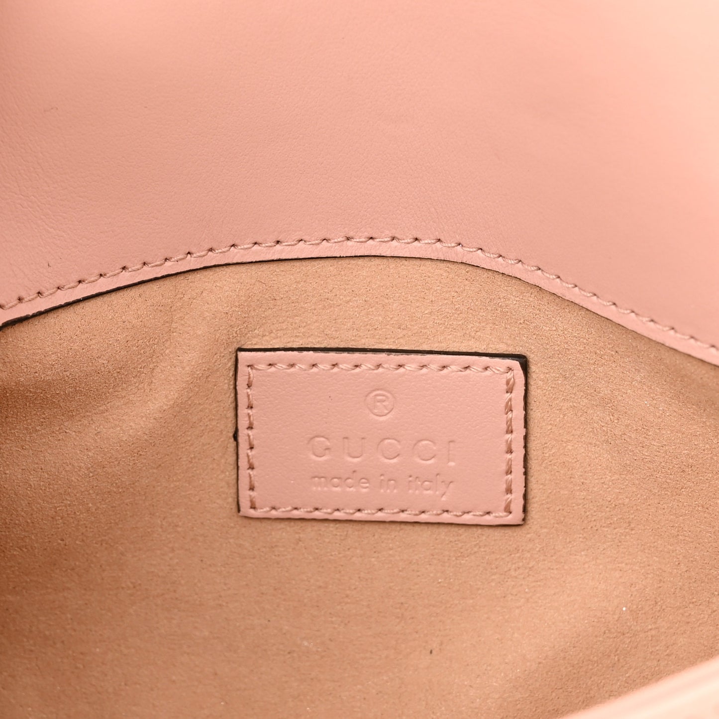 Calfskin Matelasse Monochrome GG Marmont Chain Belt Bag Perfect Pink