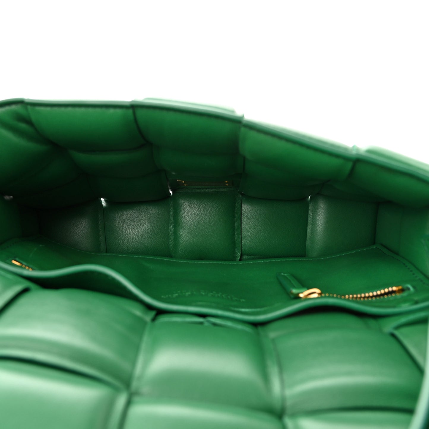 Nappa Maxi Intreccio Padded Cassette Crossbody Bag Racing Green
